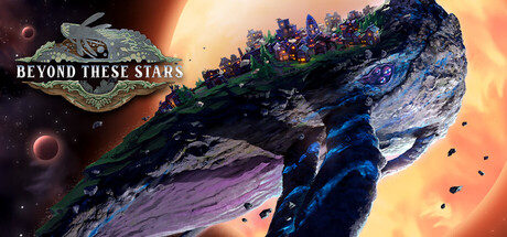 Steam header art showing a city built along the back of the space whale Kewa